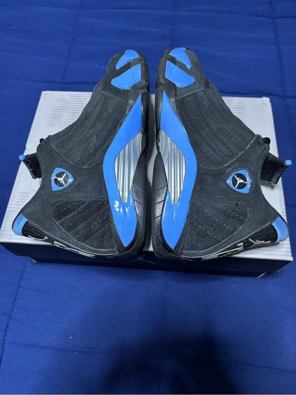 Jordan 14 Retro Black University Blue 2026 Size 10